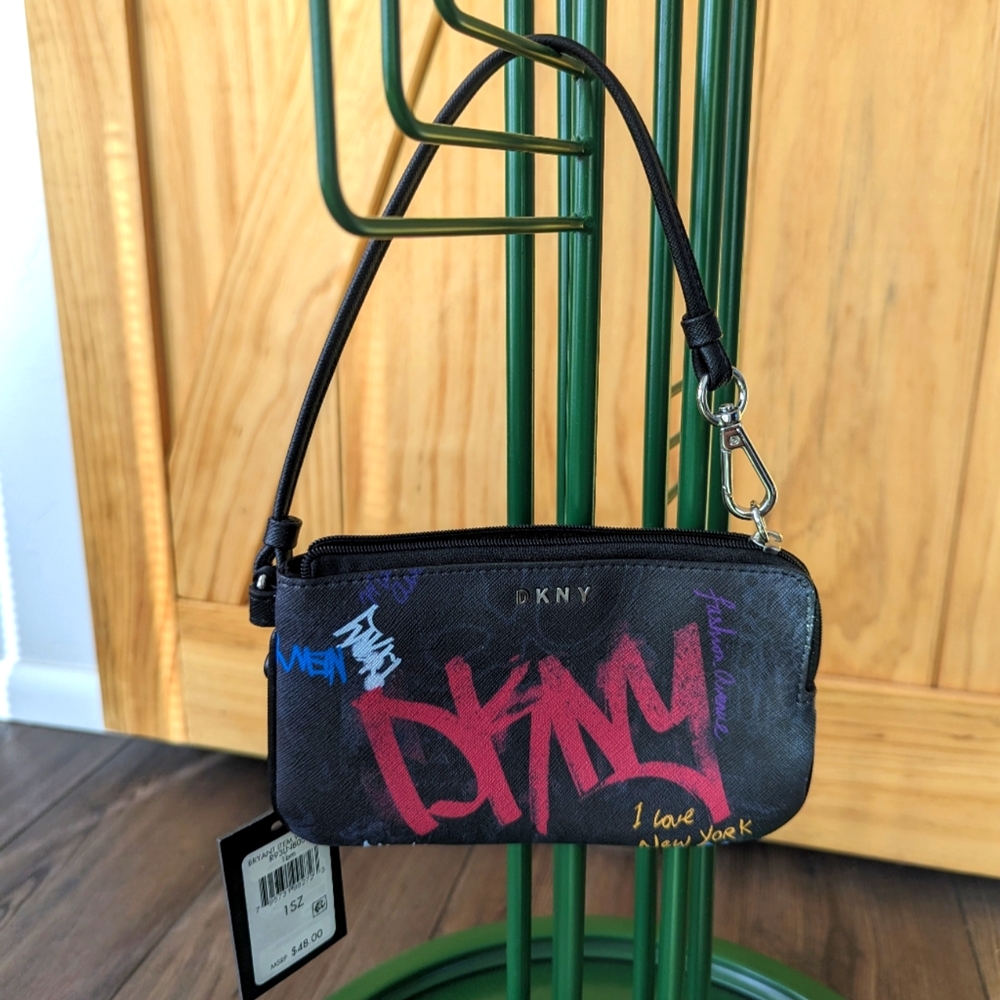 NWT DKNY Graffiti Wristlet